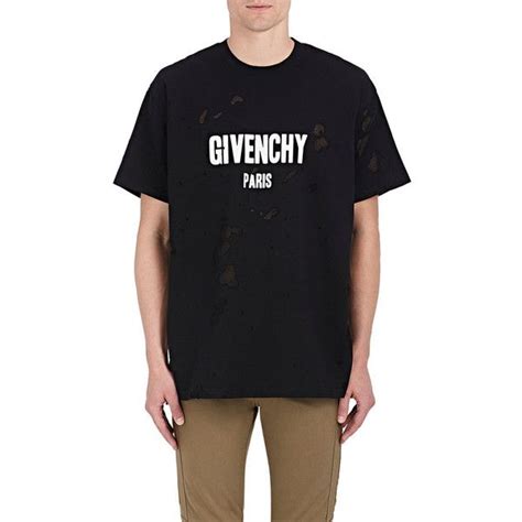 givenchy logo burnout cotton t-shirt|givenchy logo t shirt.